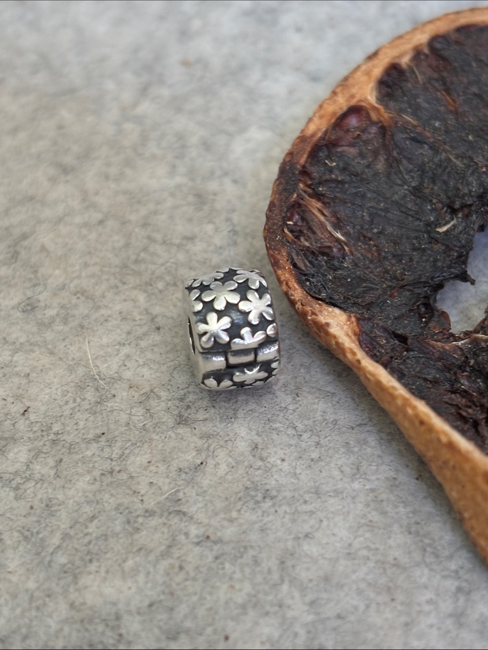 PANDORA Flowers Clip Authentic Sterling Silver Charm Divider Garden Floral - Picture 4 of 11